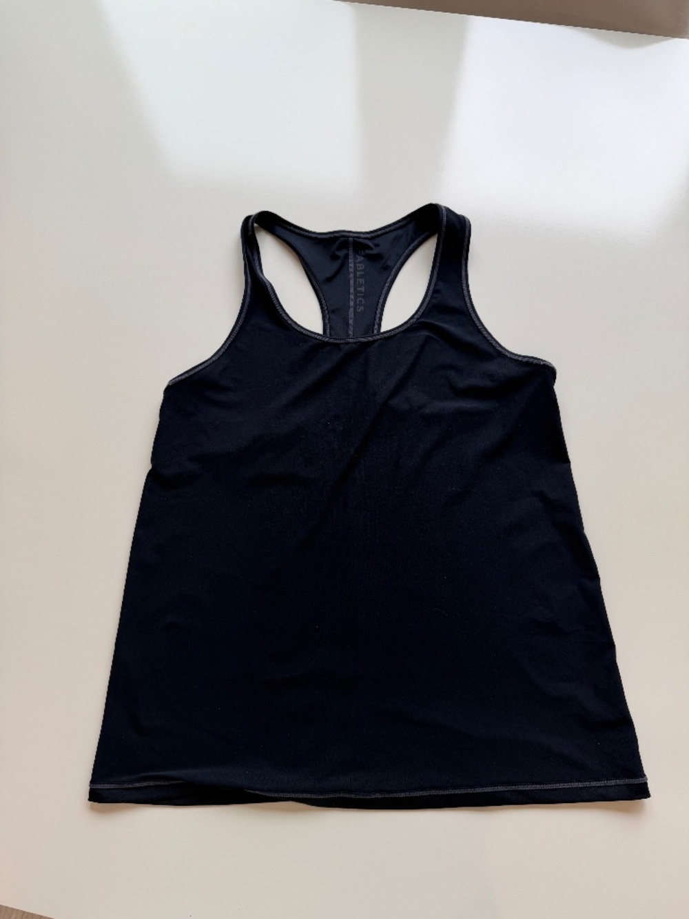 Fabletics women's black relaxed fit tank top, Women's size S/M